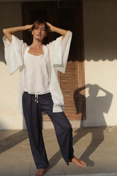 Kanna -  Short Classic Cotton Kimono